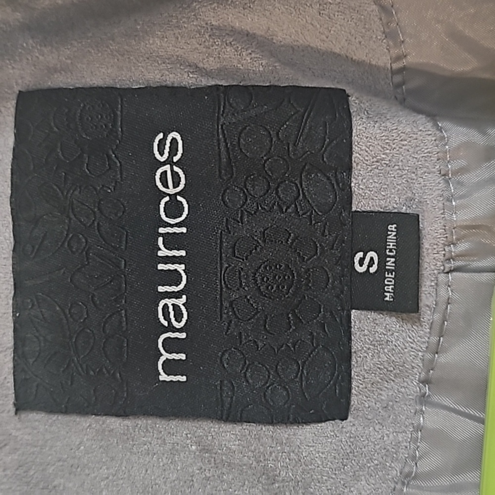 Gray suade jacket - Picture 3 of 7